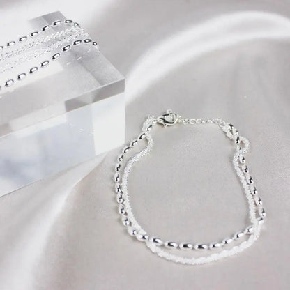 Amparo — Ensemble de Bracelets Argentés Zircone