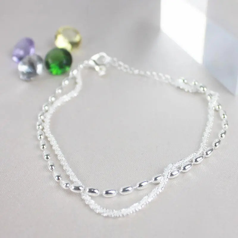 Amparo — Ensemble de Bracelets Argentés Zircone