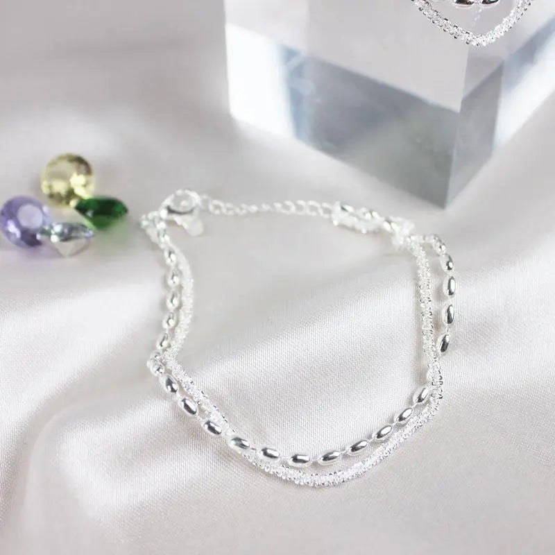 Amparo — Ensemble de Bracelets Argentés Zircone