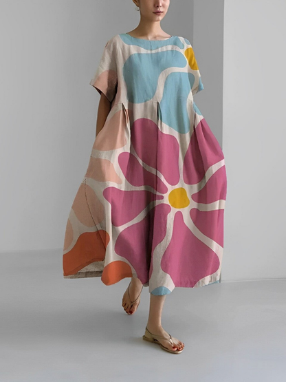 Robe d'Été Fleurie Valeno