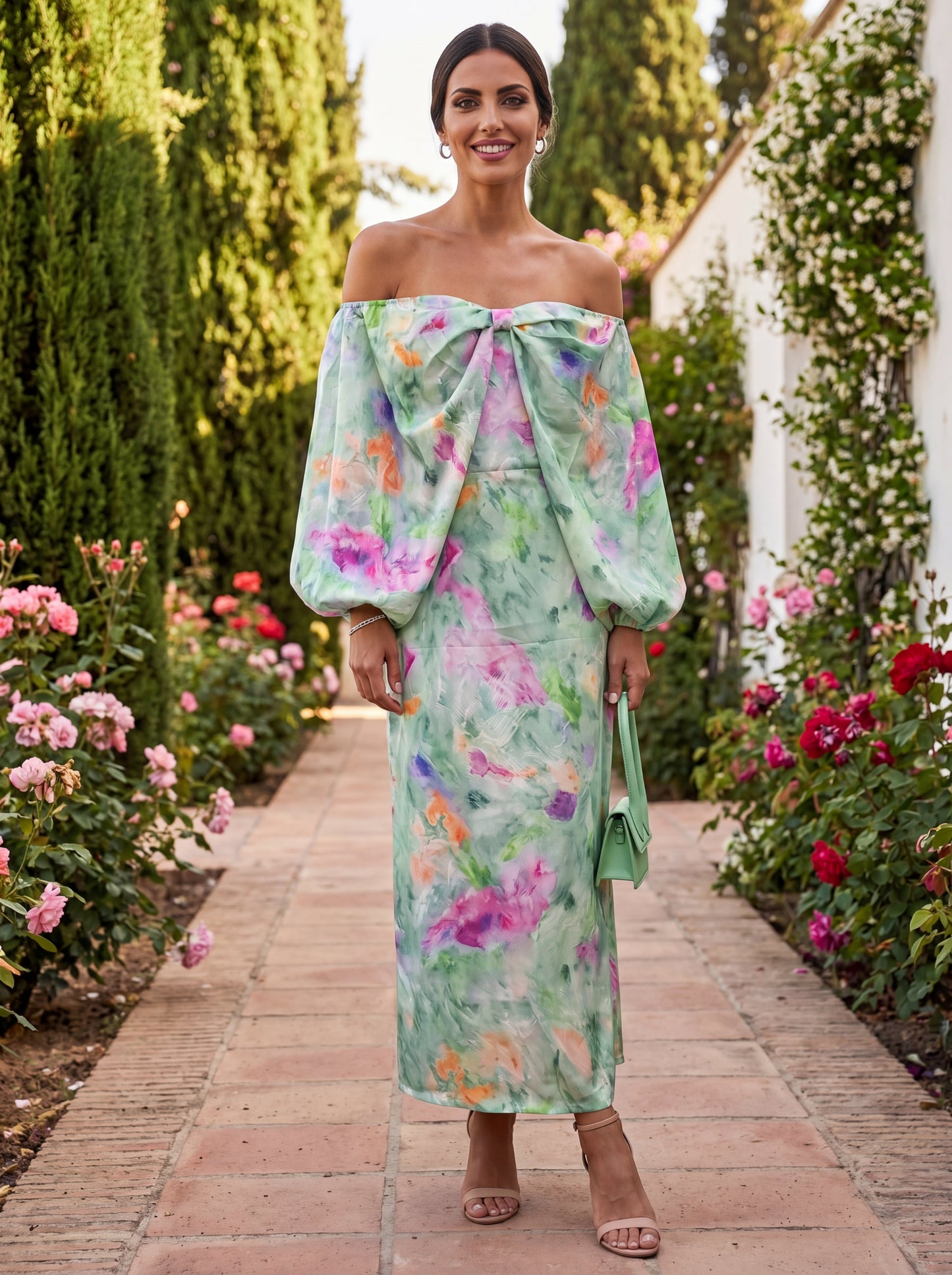 Robe Élégante Lindaraja en Tissu Luxueux – Maison de Lune