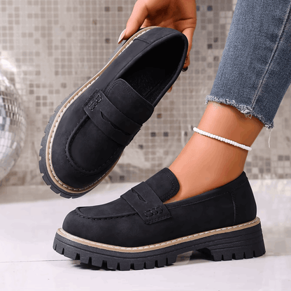 Elsa | Mocassins à Plateforme Style Collège