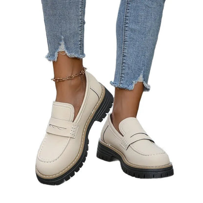 Elsa | Mocassins à Plateforme Style Collège