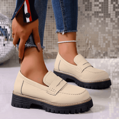 Elsa | Mocassins à Plateforme Style Collège