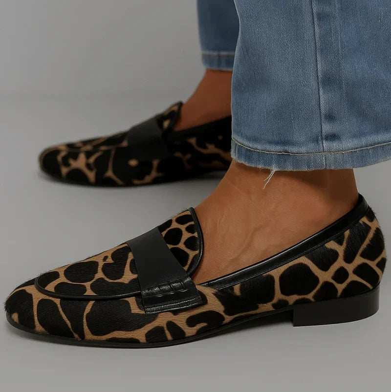 Sofia | Mocassins Léopard Élégants