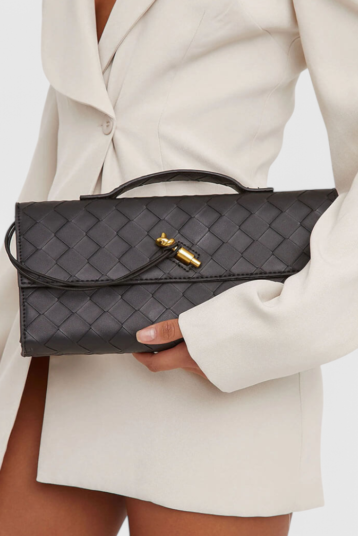 Melanie™ | Pochette à nœud doré