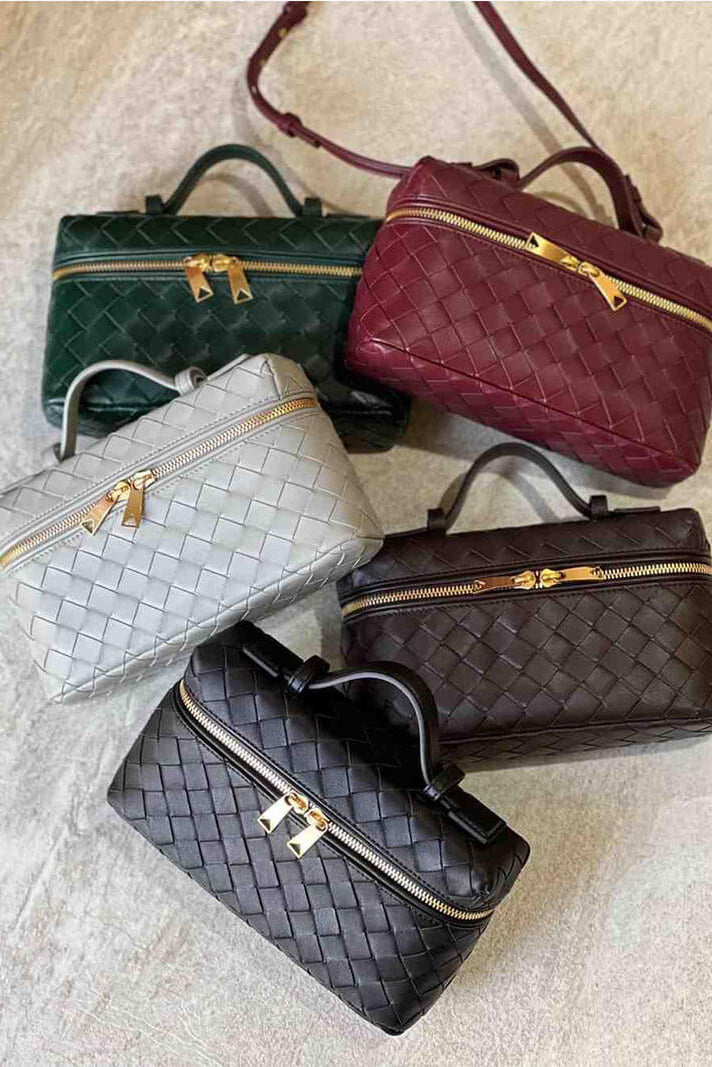 Milla™ | Mini sac tissé à accessoires dorés