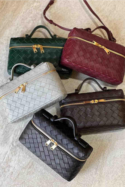 Milla™ | Mini sac tissé à accessoires dorés