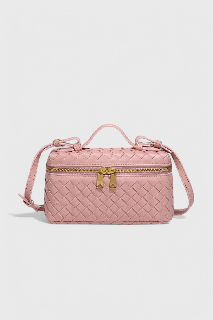 Milla™ | Mini sac tissé à accessoires dorés
