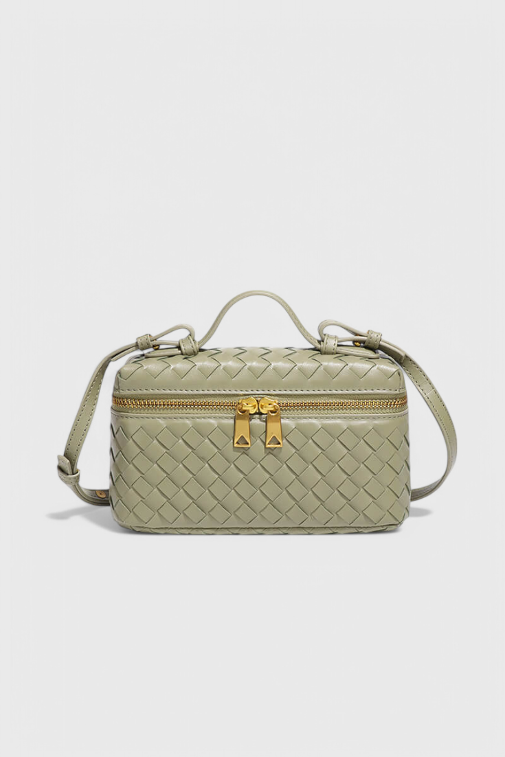 Milla™ | Mini sac tissé à accessoires dorés