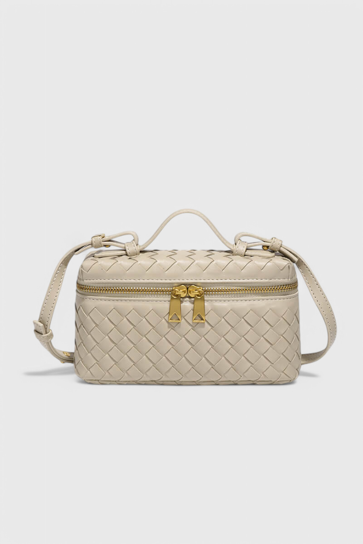 Milla™ | Mini sac tissé à accessoires dorés