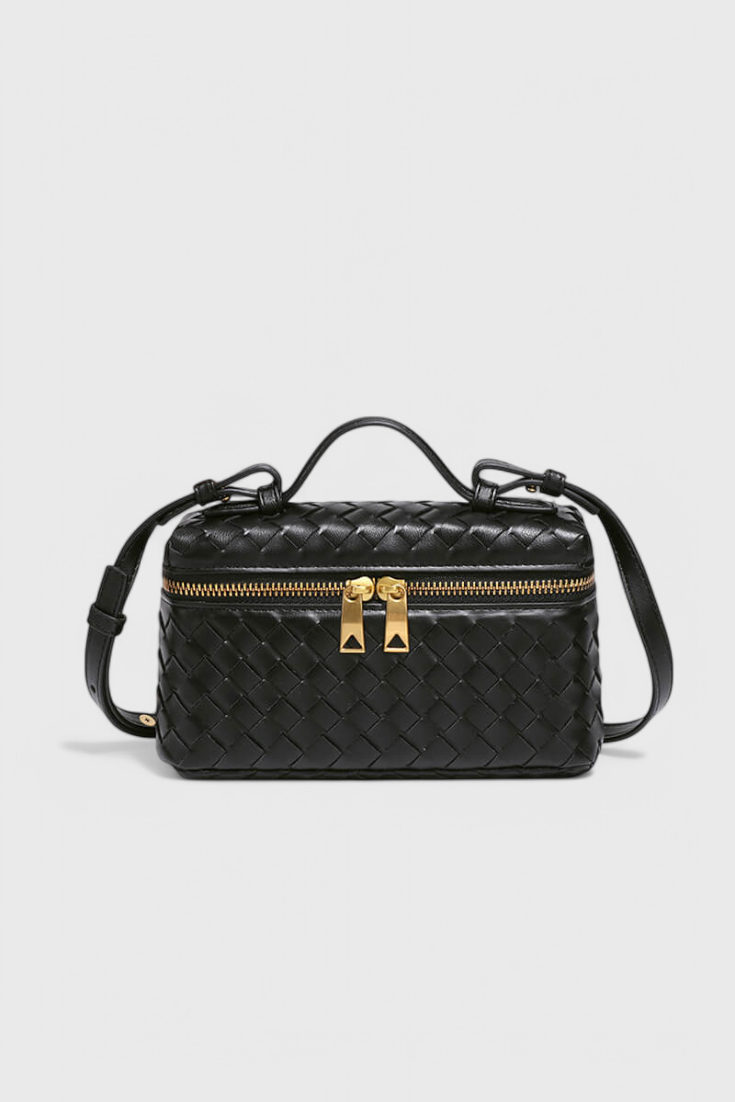 Milla™ | Mini sac tissé à accessoires dorés
