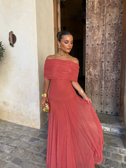 Robe Élégante Simba en Tulle de Soie - Maison de Lune
