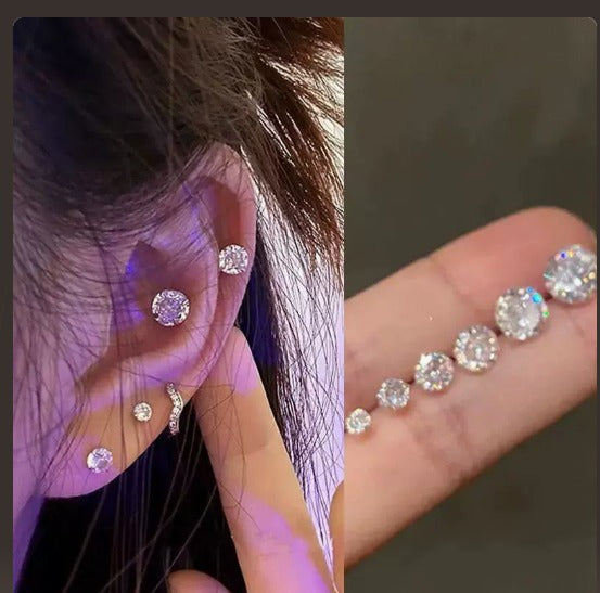 Casilda — Boucles d'Oreilles à Clip Or Blanc