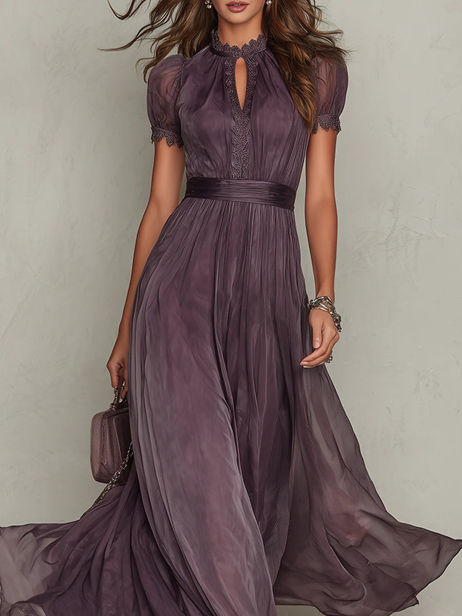 Robe Longue Flavia en Tissu Luxueux - Élégance Inégalée chez Maison de Lune