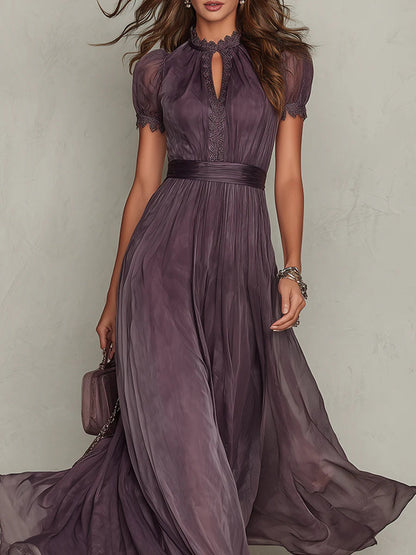 Robe Longue Flavia en Tissu Luxueux - Élégance Inégalée chez Maison de Lune