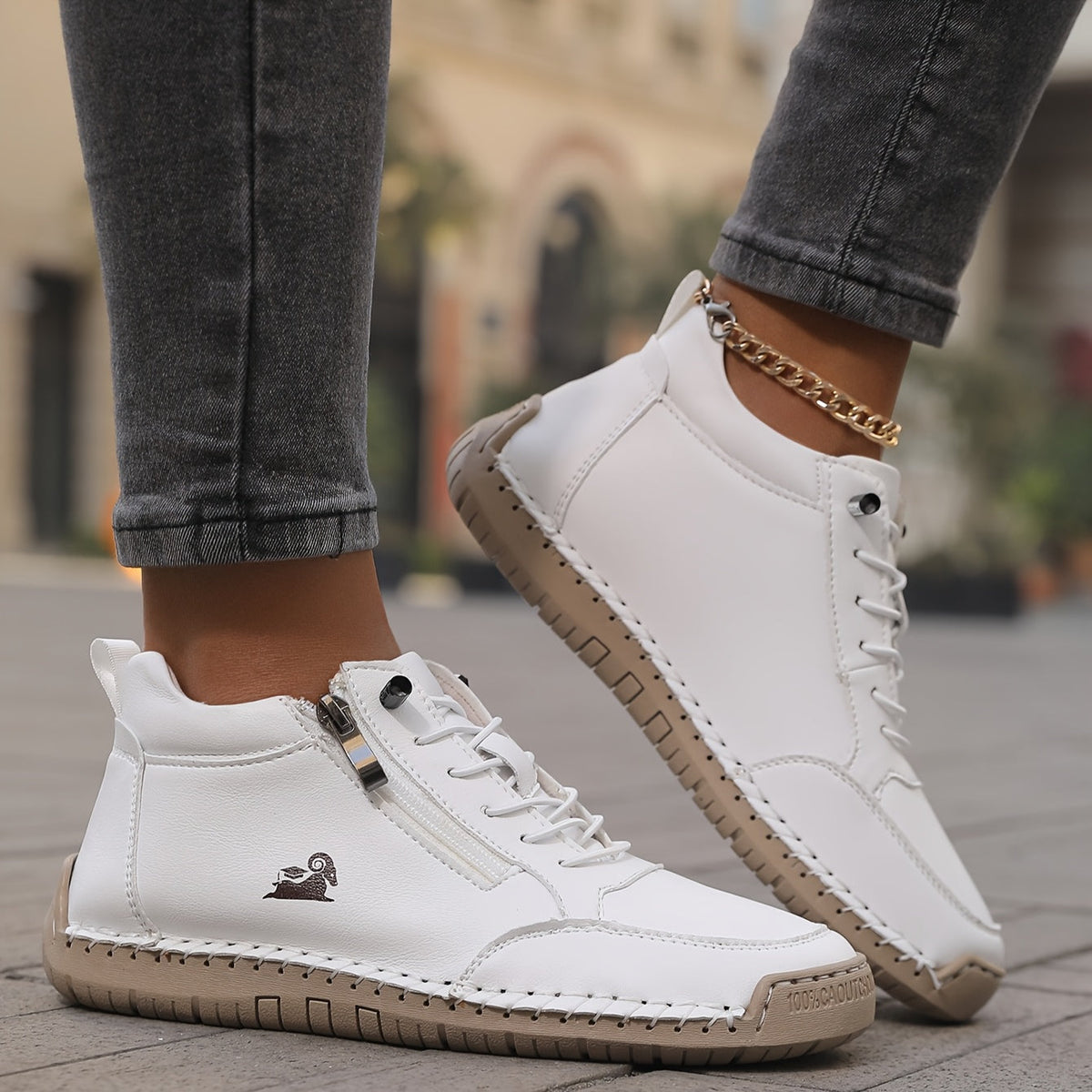 Noemi | Sneakers Orthopédiques à Fermeture Éclair