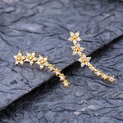 Gloria — Boucles d'Oreilles Florales Intemporelles