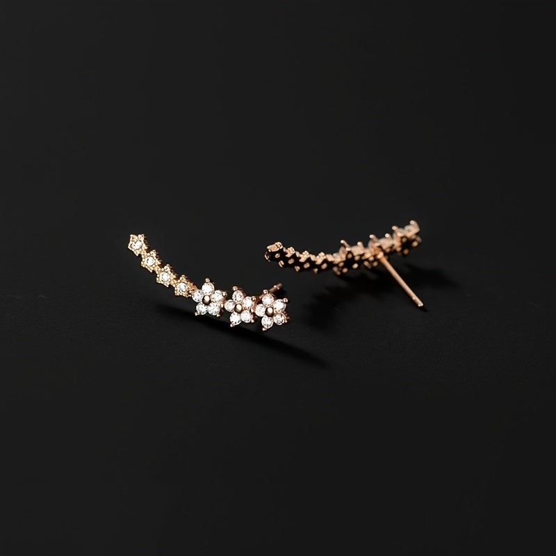 Gloria — Boucles d'Oreilles Florales Intemporelles