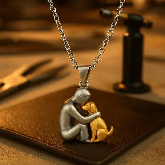 Pendentif « Amitié Éternelle » – Symbole de l'Amour entre une Femme et son Chien
