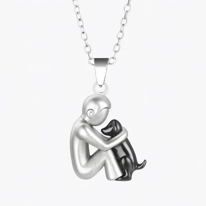Pendentif « Amitié Éternelle » – Symbole de l'Amour entre une Femme et son Chien
