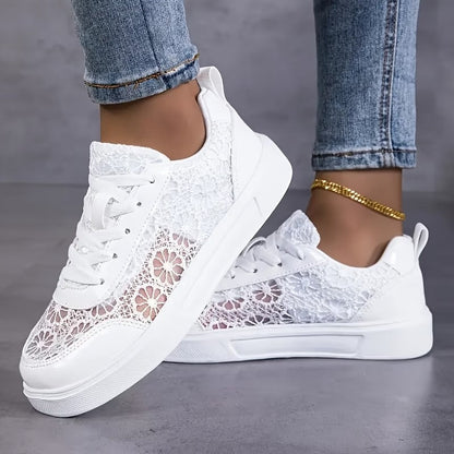 Dentelle | Sneakers en Dentelle Florale