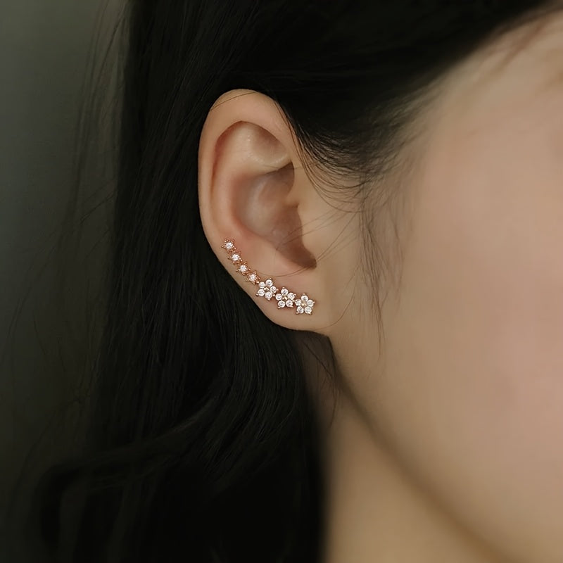 Gloria — Boucles d'Oreilles Florales Intemporelles