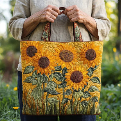 Sac Artisanal Matelassé | Tournesols