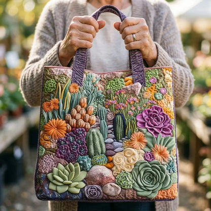 Sac Artisanal Matelassé | Jardin de Succulentes