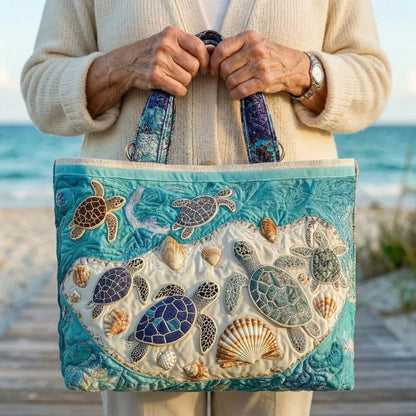 Sac Artisanal Matelassé | Tortues Amoureuses
