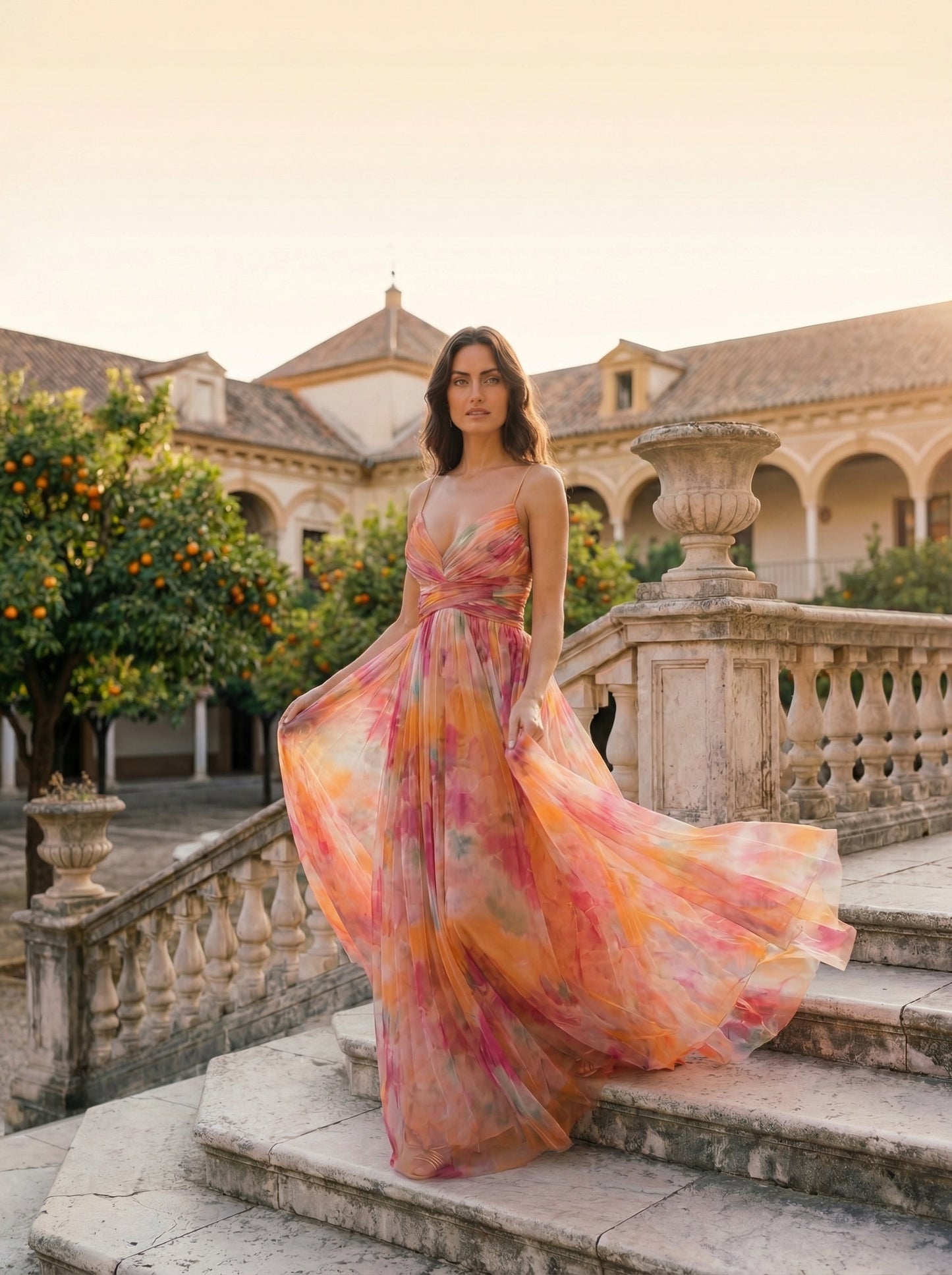 Robe Marbella en Soie Élégante – Maison de Lune