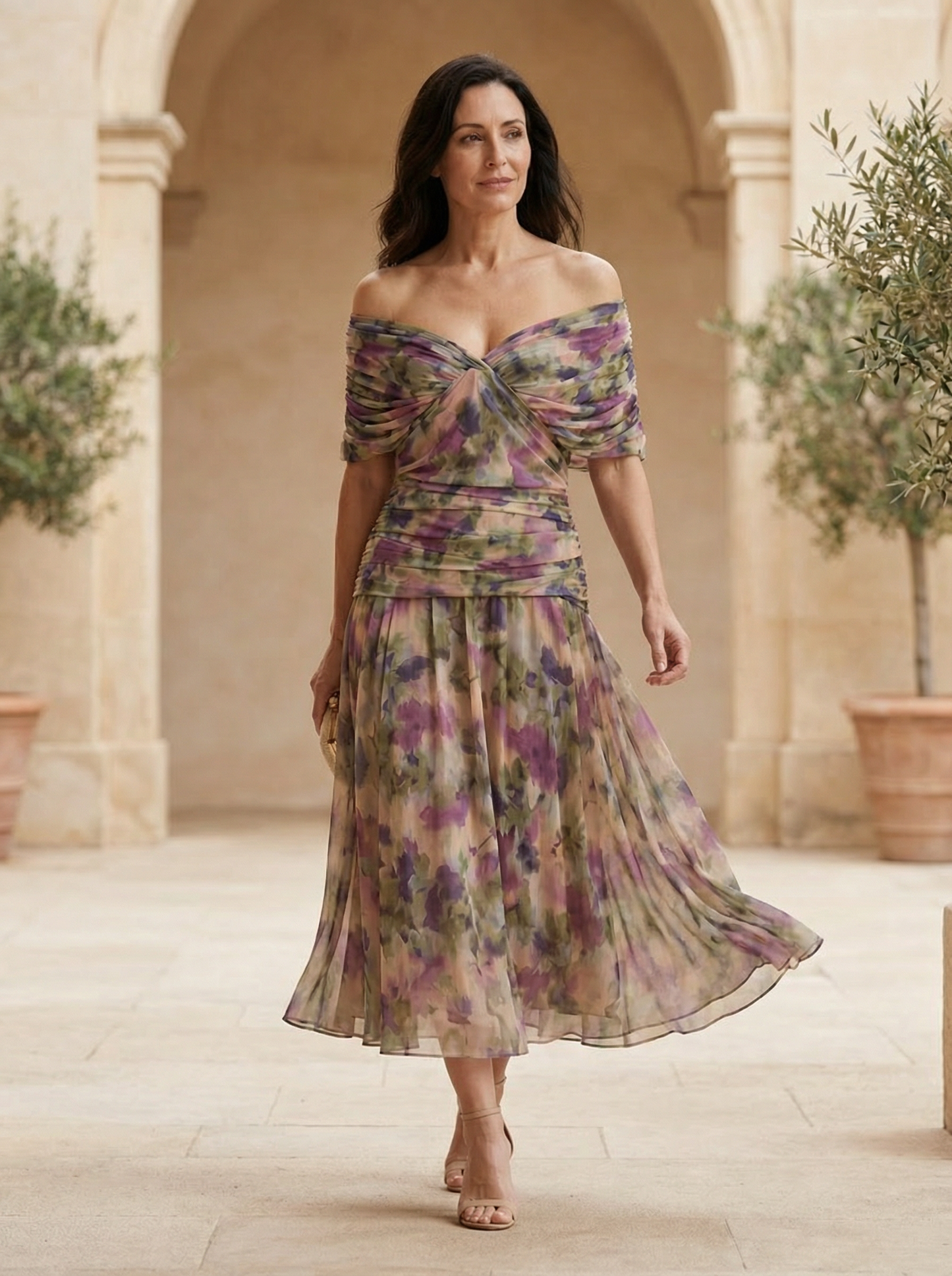 Robe Santana en Soie Élégante - Maison de Lune