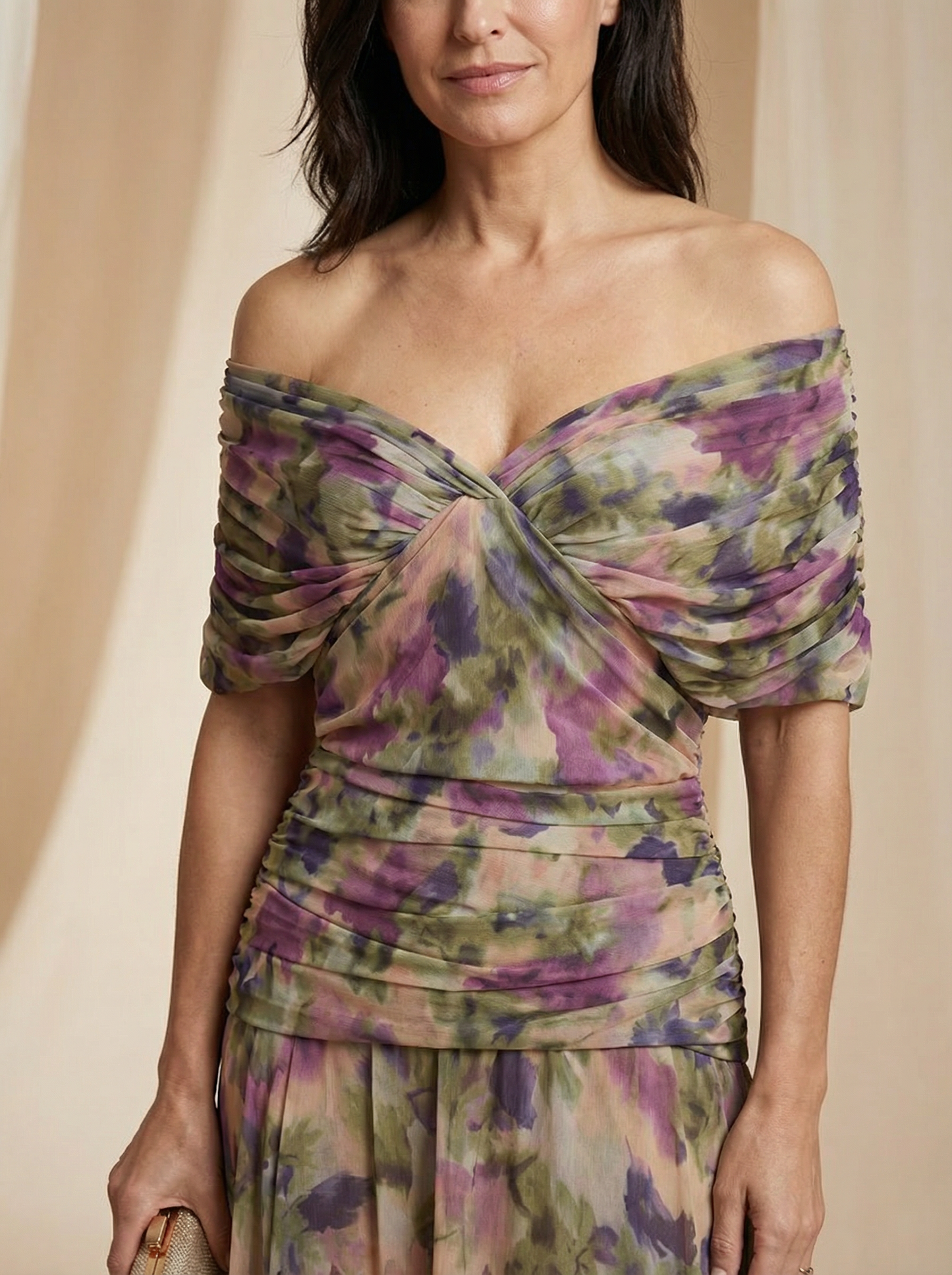 Robe Santana en Soie Élégante - Maison de Lune