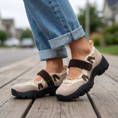 Chiara | Chaussures de Marche Confortables en Daim