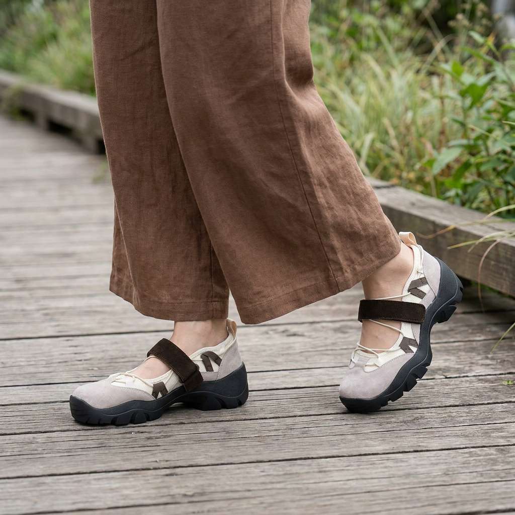 Chiara | Chaussures de Marche Confortables en Daim