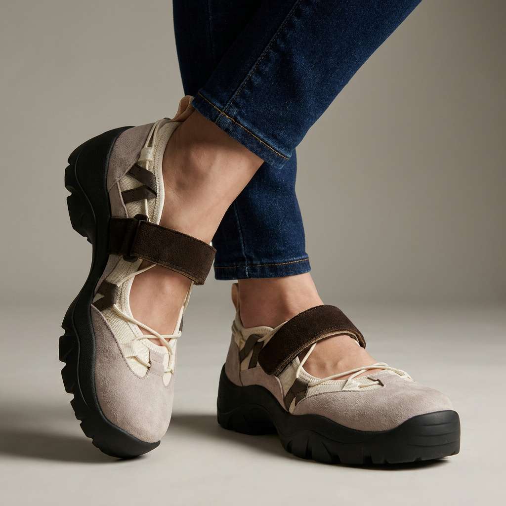 Chiara | Chaussures de Marche Confortables en Daim