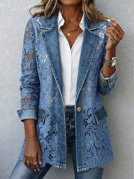 Alicia | Blazer en Dentelle Florale